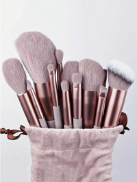 13 to 18 - piece Makeup Brush Set With Puff Kit